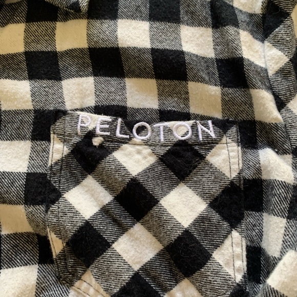 RARE Peloton Flannel Top - Picture 2 of 6